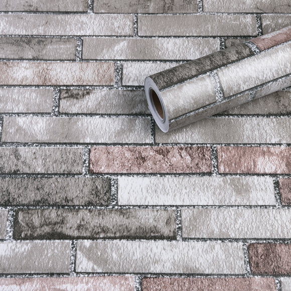 Textured 3D brick wall paper peel and paste wallpaper, self adhesive wallpaper artificial brick wall paper