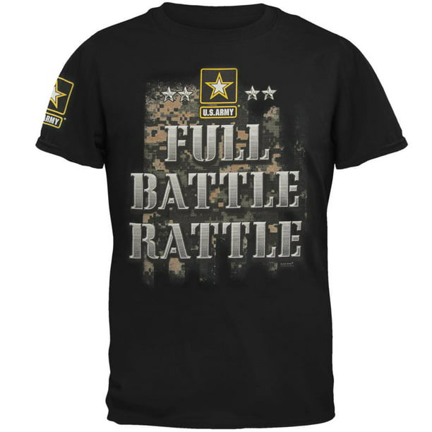 Old Glory US Army Full Battle Rattle Mens T Shirt Black LG Walmart