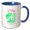Blue/White, variant on 3drose, Utah State, the Usa. the Beehive State. Established in 1896, Gift, 15oz Mug