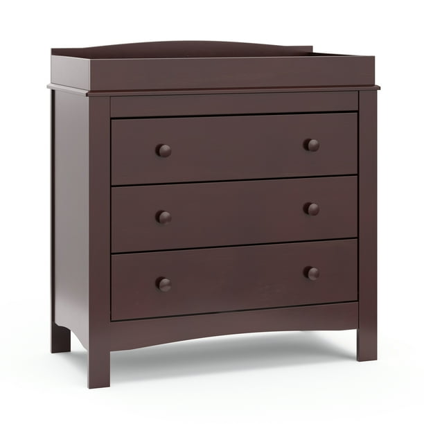Graco Noah 3 Drawer Diaper Changing Table Dresser by Graco, Espresso
