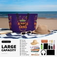 thumbnail image 5 of Xecao Mardi Gras2 for versatile beach bag for women includes zipper pockets and waterproof material, ideal for vacations and adventures., 5 of 7