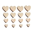 thumbnail image 4 of 150 pcs Mini Rustic Wooden Love Heart Wedding Table Scatter Natural Wood Heart Crafts DIY Manual Patch Home Decorations, 4 of 9