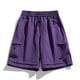 thumbnail image 1 of pstuiky Abreviatura para hombres, Pantalones cortos deportivos informales de moda para hombre, transpirables, con bolsillos laterales y cintura baja Pantalones cortos de baloncesto, 1 of 4