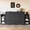 Black, variant on Queen Size Murphy Bed with Storage Drawers & Shelves, Space-Saving Wall Bed for Guest Room, Small Bedroom, Home Office, White