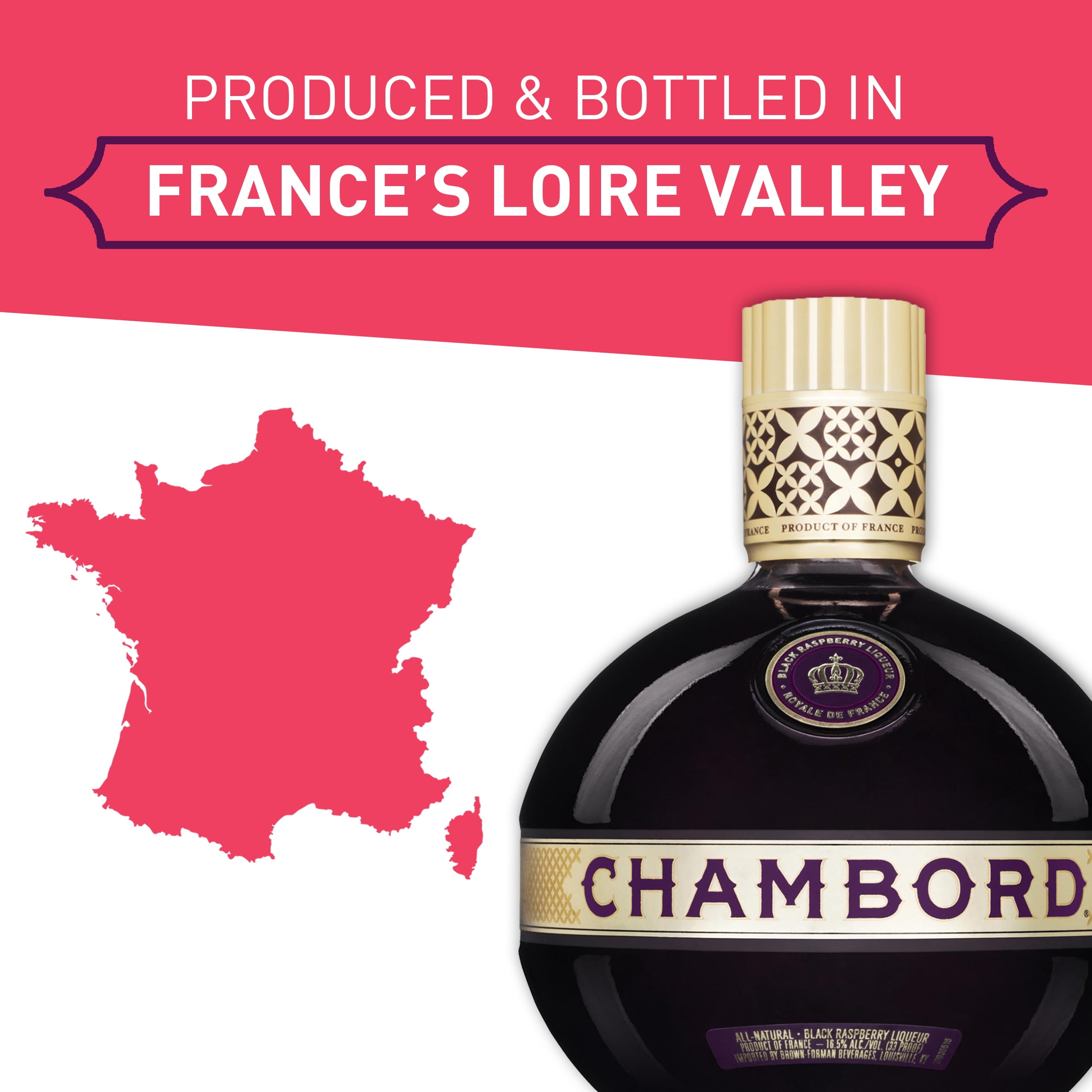 Chambord Black Raspberry Liqueur, 50 ml Bottle, 33 Proof - Walmart.com