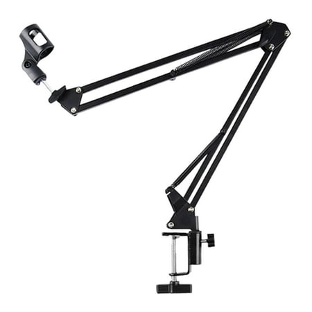 Foldable Mic Stand Stable Sturdy Universal Adjustable Mic Mount for Station Broadcasting