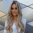 thumbnail image 4 of Women Gradient Blond Long Curly Wig Synthetic Wavy Hair Heat Resistant Wig, 4 of 6