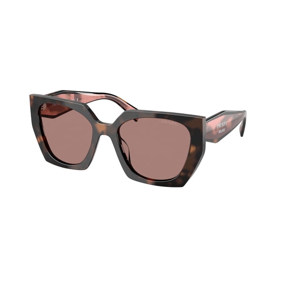 Prada Women's 0Pr 15Ws Bold Oversized Tortoiseshell Frame Sunglasses Brown