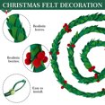 thumbnail image 7 of Hometravel Felt Berry and Pine Rope Swag, Realistic Christmas Garland for Decoration, Window Mantel Door Hanging Display for Decor, Festive Seasonal Accent, 7 of 7