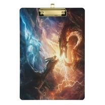 Dragon with Fire Acrylic Clipboards A4 Standard Letter Size Clipboard 12.5" X 9" Clip Board for Students Teacher Office