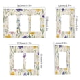 thumbnail image 2 of Yayeee Rocker Switch Wall Plate 3-Gang 6.5"x4.6" Home Decorative Outlet Cover, Blue Floral Rabbit, 2 of 6