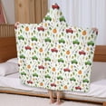 thumbnail image 5 of Cartoon Farm Vehicles Pumpkins White Pattern Hooded Bath Towel，60"x35" for Ages 3 To 12 Kids, Quick Dry Lightweight Soft Microfiber Hood Beach Towel Cover Up for Kids, 5 of 7