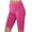Hot Pink, variant on biudgviw Biker Shorts for Women High Waisted Athletic Yoga Knee Length Leggings Workout Running Shorts with Pockets