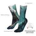 thumbnail image 4 of Gaeub Underwater Dinosaur Shark Print Sports Socks,No Heel Casual Mid-Tube Socks,Crew Socks for Women and Man For Trouser, Dress, Business, 4 of 7