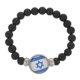 thumbnail image 1 of Pulsera con la bandera de Israel, pulsera de cuentas, pulsera patriótica, pulsera decorativa, 1 of 8