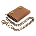 thumbnail image 5 of J.T.C Juzar Tapal Collection RFID Compact Bifold Cow Leather Wallet with Coin Pocket and Chain, 5 of 6