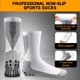 thumbnail image 2 of BEMS-3 pares de calcetines de fútbol para hombre, media altura, adulto, engrosados, punteados, 2 of 4