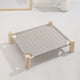 thumbnail image 4 of Cama colgante para perros Fnyoxu, cama elevada de madera para perros, desmontable y portátil para interior y exterior, ideal para gatos y perros pequeños., 4 of 7