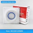 thumbnail image 3 of 80-100-120MM Pipe Exhaust Fan Check Valve Bathroom Check Valves Rest Room kitchen Plumbing Exhaust Outlet Color random, 3 of 5