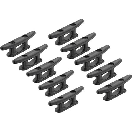 SEAFLO 3" Boat Cleat Black Nylon Dock Cleat Kayak Cleat(3", 10-Pack)