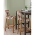 thumbnail image 2 of Vintage Texas Star Wooden Bar Stool Covers Set of 6, Farmhouse Berry Country Stretch Washable Bar Chair Covers with Backs, Removable Pub Counter Height Chair Cover for Kitchen Dining Room Cafe, 2 of 7