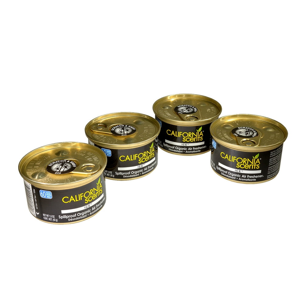 California Scents Air Freshener 4Pack (Ice)