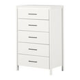 thumbnail image 2 of South Shore Gravity 5-Drawer Chest for Adult, in Pure White, 2 of 13