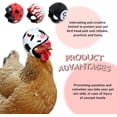 thumbnail image 5 of 4Pcs Mini Adjustable Chicken Helmets Pet Bird Headwear Protective Safety Hats Dollhouse Helmet Accessories (Random Color), 5 of 8