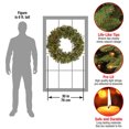 thumbnail image 3 of National Tree Company Crestwood Spruce 30 Inch Prelit Flocked Wreath, 3 of 5