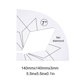 thumbnail image 5 of Acolchado transparente Diseño hueco Regla Máquina de coser Posicionamiento Plantillas Plantillas Stencil DIY Patchwork Equipo Suministros para el hogar L Advancent HA011139-12, 5 of 7
