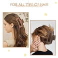 thumbnail image 6 of Mandydov 8 Pcs Large Hair Claw Clips 4.1 Inch Non-slip Big Square Matte Claws for Women, Strong Hold Banana Clips for Thick Thin Hair, 6 of 10
