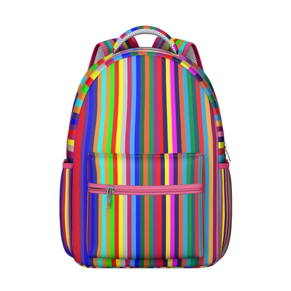 Geometric Shapes Texture Print Laptop Backpack for College Students, Stylish Bookbag for School and Work, Durable Daypack with Organizer, Ideal Gift Idea