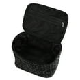 thumbnail image 6 of Unique Bargains Floral Makeup Bag Zipper Flower Cosmetic Pouch Black, 6 of 6