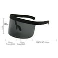 thumbnail image 3 of tooloflife Oversized Mirrored Sunglasses Visor Sunglasses Womens Mens Shield Eyeglasses, 3 of 5