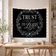 thumbnail image 5 of Trust Vertical Written With Serif Followed Smaller, Inspirational Illustration for Art Lovers, Wall Decor, Mother's Day Gift, Tapestry Wall Hanging for Dorm and Living Room, 5 of 7