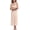 Beige, variant on Women's Full Slips Strappy Sexy Dress Long Full Cami Slip Dress Sleeveless Nightdresses