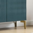 thumbnail image 4 of Kings Brand Furniture 2-Door Storage Cabinet, Accent Sideboard Buffet, Coffee Bar Console Table (Black Frame, Blue Door), 4 of 5