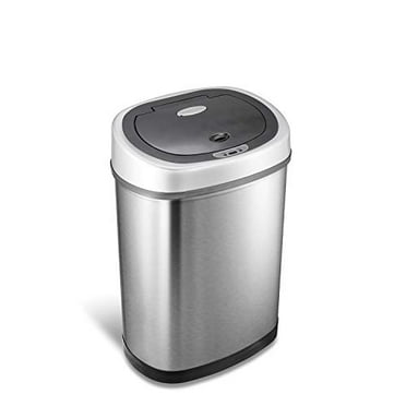 Motion-Activated Stainless Steel Trash Can – 11.1 Gallon, Stylish & Practical!