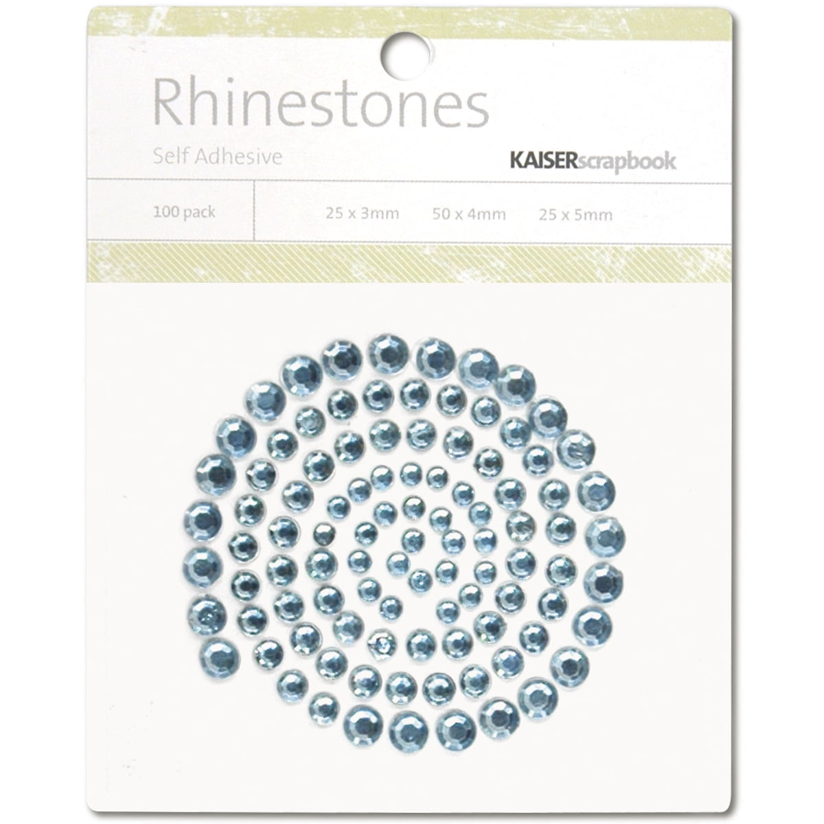SelfAdhesive Rhinestones 100/PkgIce Blue