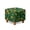 Clover Horseshoes Coin Print Dark Green, variant on SCRAWLGOD St. Patrick's Day Clover Horseshoes Coin Print Dark Green Ottoman Slipcover, Thick Footrest Sofa Slipcovers Non Scratch Square Covers for Footstool with Stretch Bottom