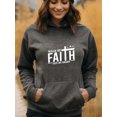 thumbnail image 2 of Christian Gospel Hoodie for Men Women, Faith Pullover Hooded Sweatshirt, Cozy Cotton Poly Blend, Inspirational Casual Outfit, 2 of 5