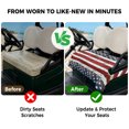 thumbnail image 4 of Golf Cart Seat Covers for 2 Seater,4th of July Microfiber Cart Seat Towel Blanket,Independence Day Blue Star Red Stripe Absorbent Breathable Non Slip Bench Seats Protector for Golf Course 51"x31", 4 of 9