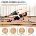thumbnail image 4 of Lilypelle Pilates Reformer Machine Equipment with Spring for Home Workout,Foldable Reformer Pilates for Beginner ,300lbs load-bearing, 4 of 9