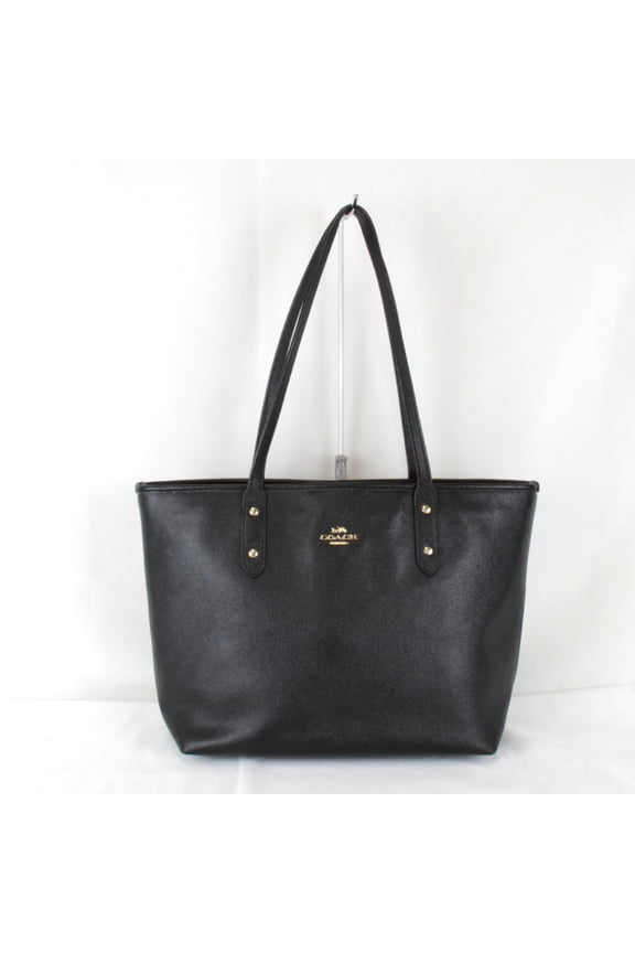 Pre-Owned COACH F58846 Tote Bag Leather Black Women's (Fair)