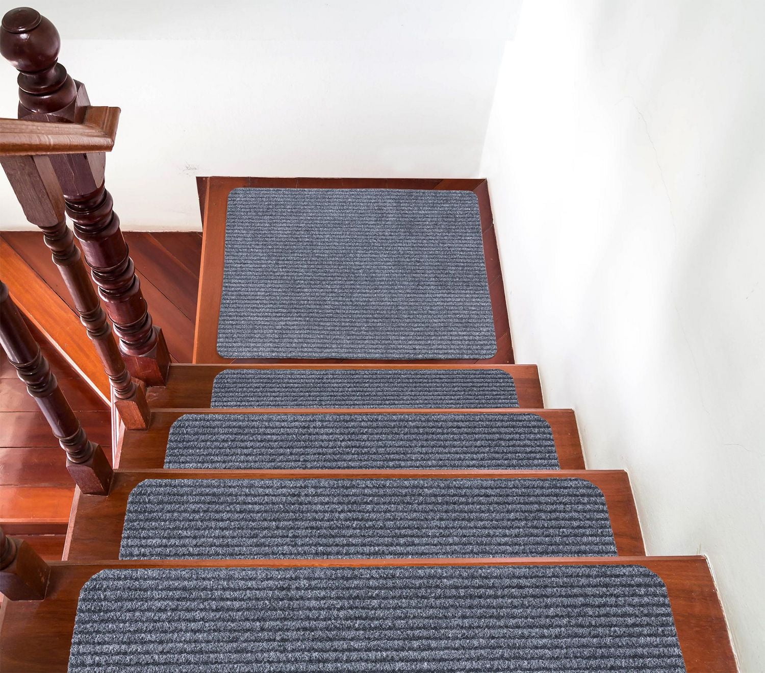 Ottomanson Lifesaver Collection Utility Ribbed Stair Tread
