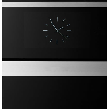 Monogram - Minimalist 30" Built-In Single Electric Convection Wall Oven with No-Preheat Air Fry - Stainless steel