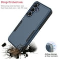 thumbnail image 2 of For Samsung Galaxy S25 FE Case, Ebizware Heavy Duty Rugged Shockproof Phone Case [Military Grade Drop Tested] Dual Layer Full Body Protective Bumper for Samsung Galaxy S25 FE Cover - Navy Blue, 2 of 8