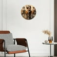 thumbnail image 3 of Non-Ticking Silent Wall Clocks Battery Operated Personalized Decor Clock for Living Room,Bedroom-Brown Horses Running Side By Side(10inch), 3 of 4