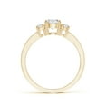 thumbnail image 2 of ANGARA Natural Classic Three Stone Diamond Engagement Ring in 14K Yellow Gold for Women (Size-5mm| Color-H| Clarity-SI2) | April Birthstone, Anniversary, Jewelry Gift for Women | Natural Diamond Ring, 2 of 10
