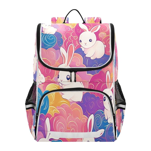 YAZAOO School Backpack Travel Bag Bookbags Bookbags Cute Rabbit Pattern